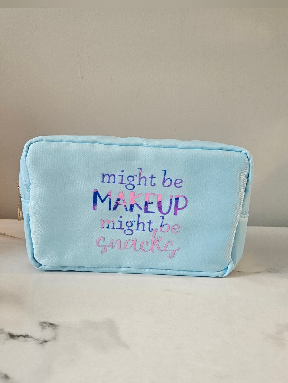 Snarky, Sassy & Sarcastic Nylon Cosmetic Pouch w/ HOLOGRAPHIC Font (PICK 1) - Picture 2 of 16